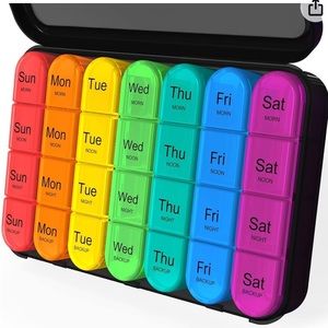 Pill Organizer- 7 Days- 4 Times a Day